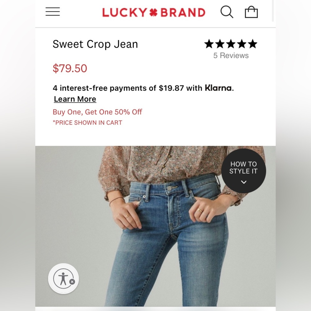 Lucky Brand Cropped jeans
